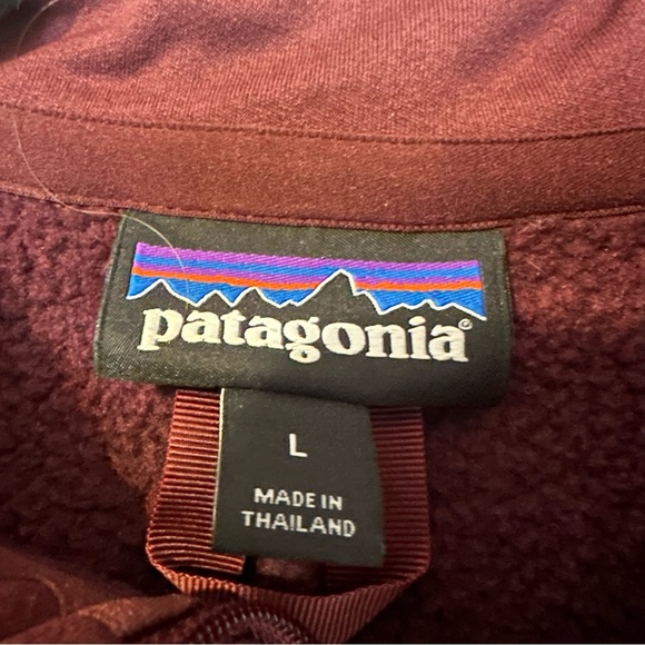 Patagonia Better Sweater Quarter Zip Jacket Womens Large Deep Red - Picture 3 of 6